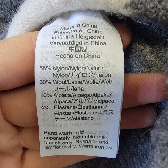 Madewell Heart Dot Balloon Sleeve Pullover Wool/Alpaca Blend Sweater Size XXS - Picture 5 of 5